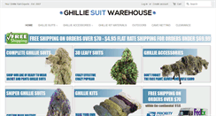 Desktop Screenshot of ghilliesuitwarehouse.com